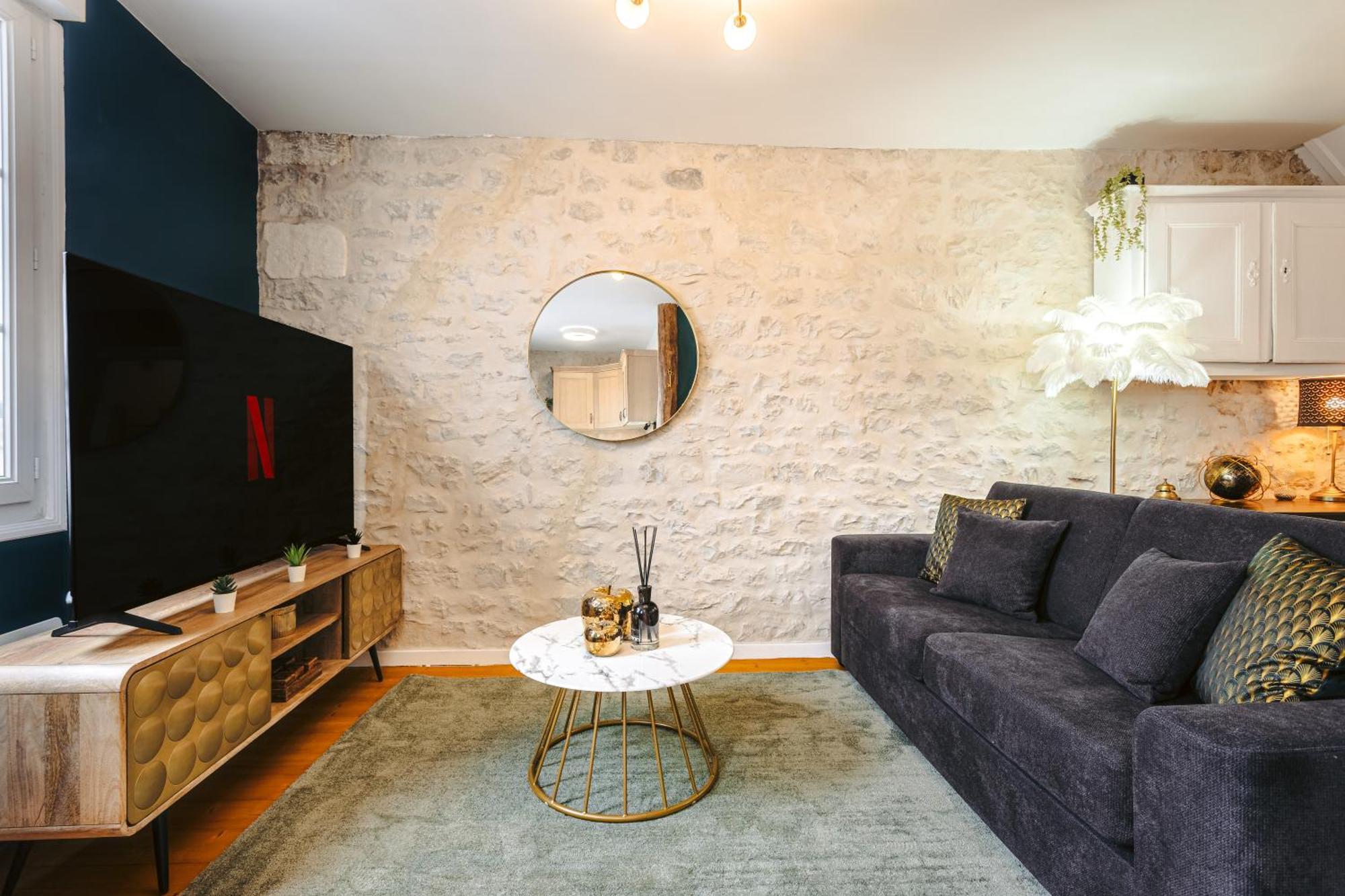Gatsby - Elegant, Central, Fibre, Tv 4k, Netflix, Literie Confortable Apartment La Rochelle (Charente-Maritime)